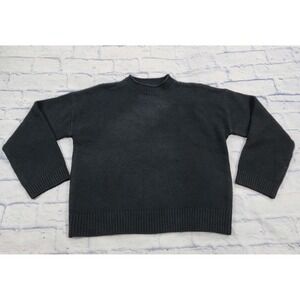 BP WOMENS SIZE M Pullover Black Crop Sweater Rolled Neck